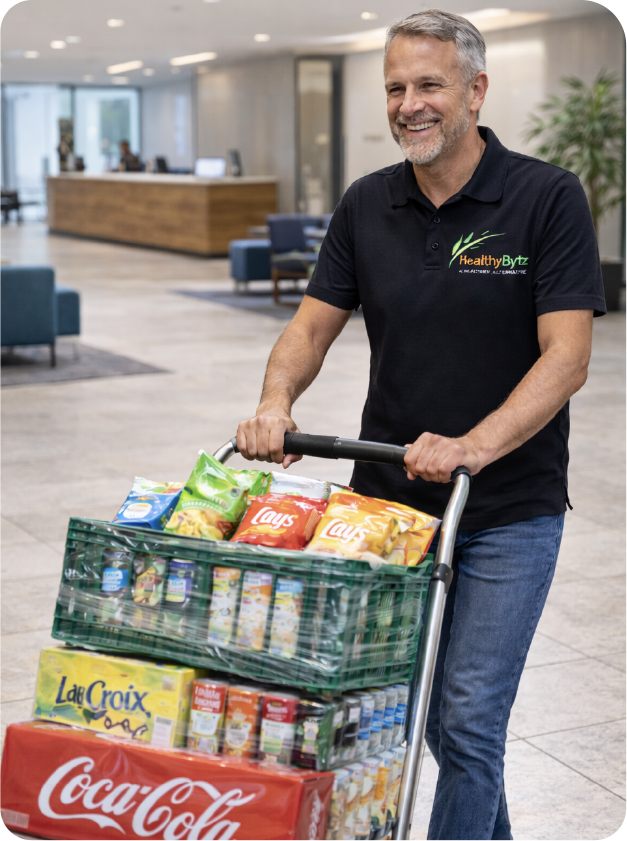 hospitals4 Healthy Bytz vending delivery man